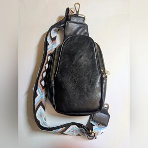 Stylish Black Leather Men's Bag